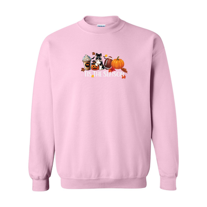 Akita Tis The Season Pumpkin Gildan Sweatshirt - WagALotBowWow