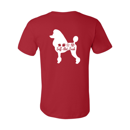 Scent Poodle Show Cut F/B Unisex Short Sleeve Jersey Tee - WagALotBowWow