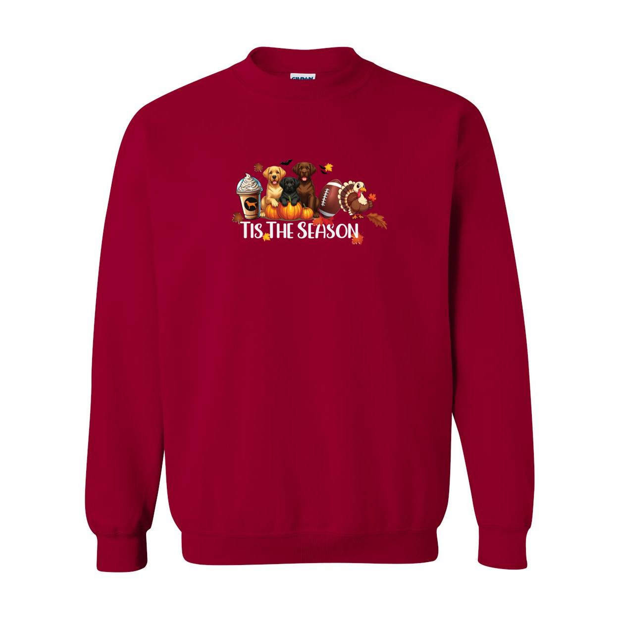 Labrador Tis The Season Fall Heavy Blend Crewneck Sweatshirt - WagALotBowWow