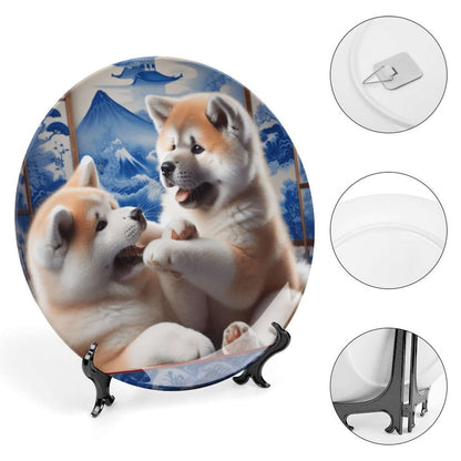 Customize Bone China Decorative Plate - WagALotBowWow