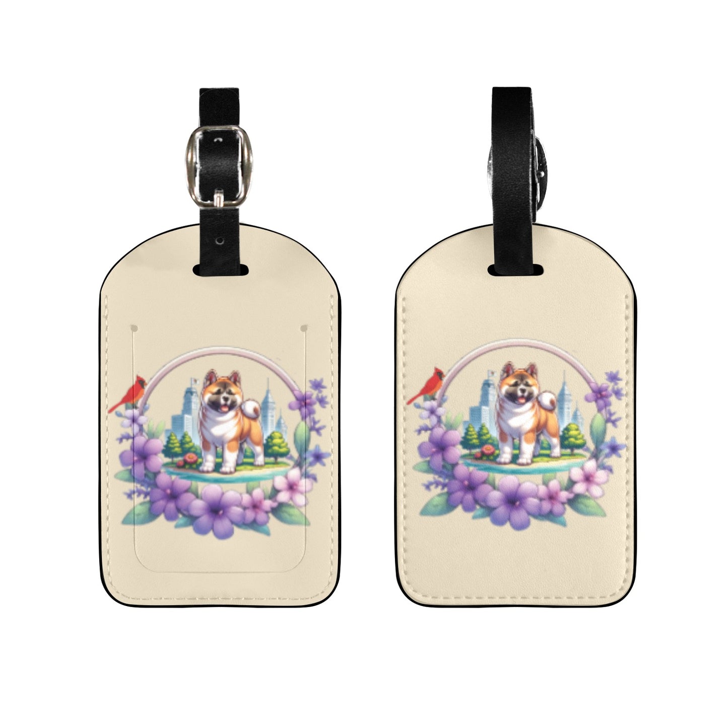 IL Akita Luggage Tag - WagALotBowWow