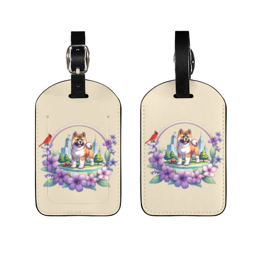 IL Akita Luggage Tag - WagALotBowWow