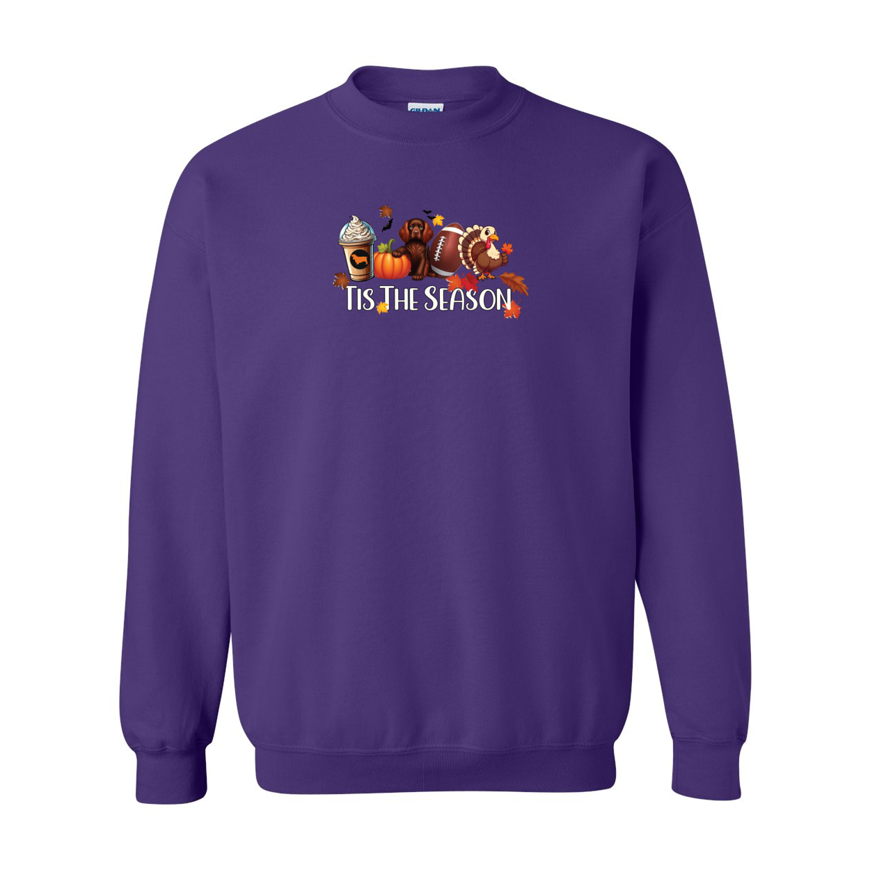 Sussex Tis The Season Fall Heavy Blend Crewneck Sweatshirt - WagALotBowWow