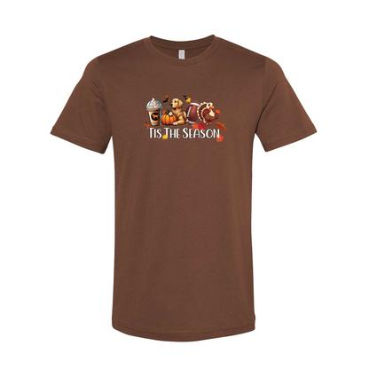 Golden Tis The Season Fall Unisex Short Sleeve Jersey Tee - WagALotBowWow