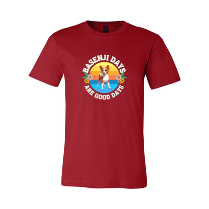 Basenji Days Are Good Days SS T-shirt - WagALotBowWow