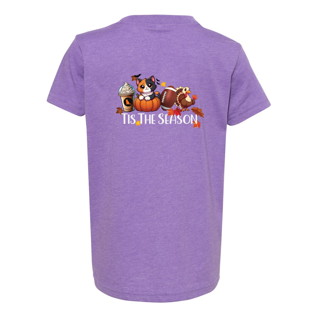 Calico Cat Tis The Season Fall Front/Back - WagALotBowWow