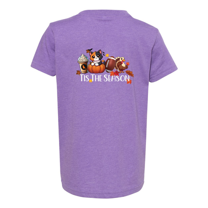 Calico Cat Tis The Season Fall Front/Back - WagALotBowWow