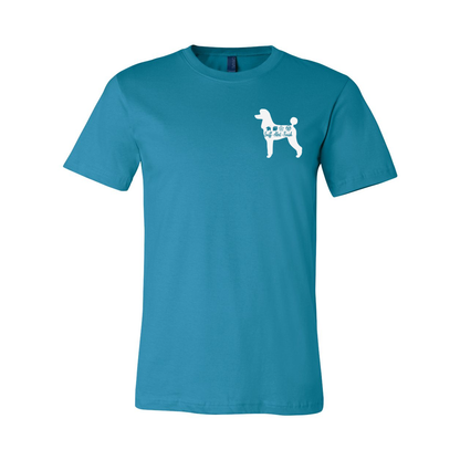 Scent Poodle 2 F/B Unisex Short Sleeve Jersey Tee - WagALotBowWow