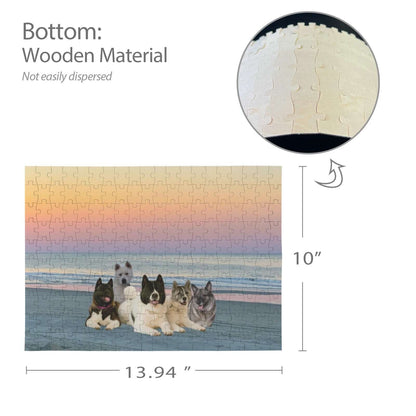 Custom 200-Piece Wooden Jigsaw Puzzles - WagALotBowWow