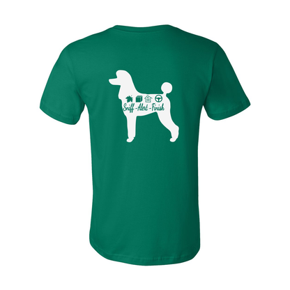 Scent Poodle 2 F/B Unisex Short Sleeve Jersey Tee - WagALotBowWow