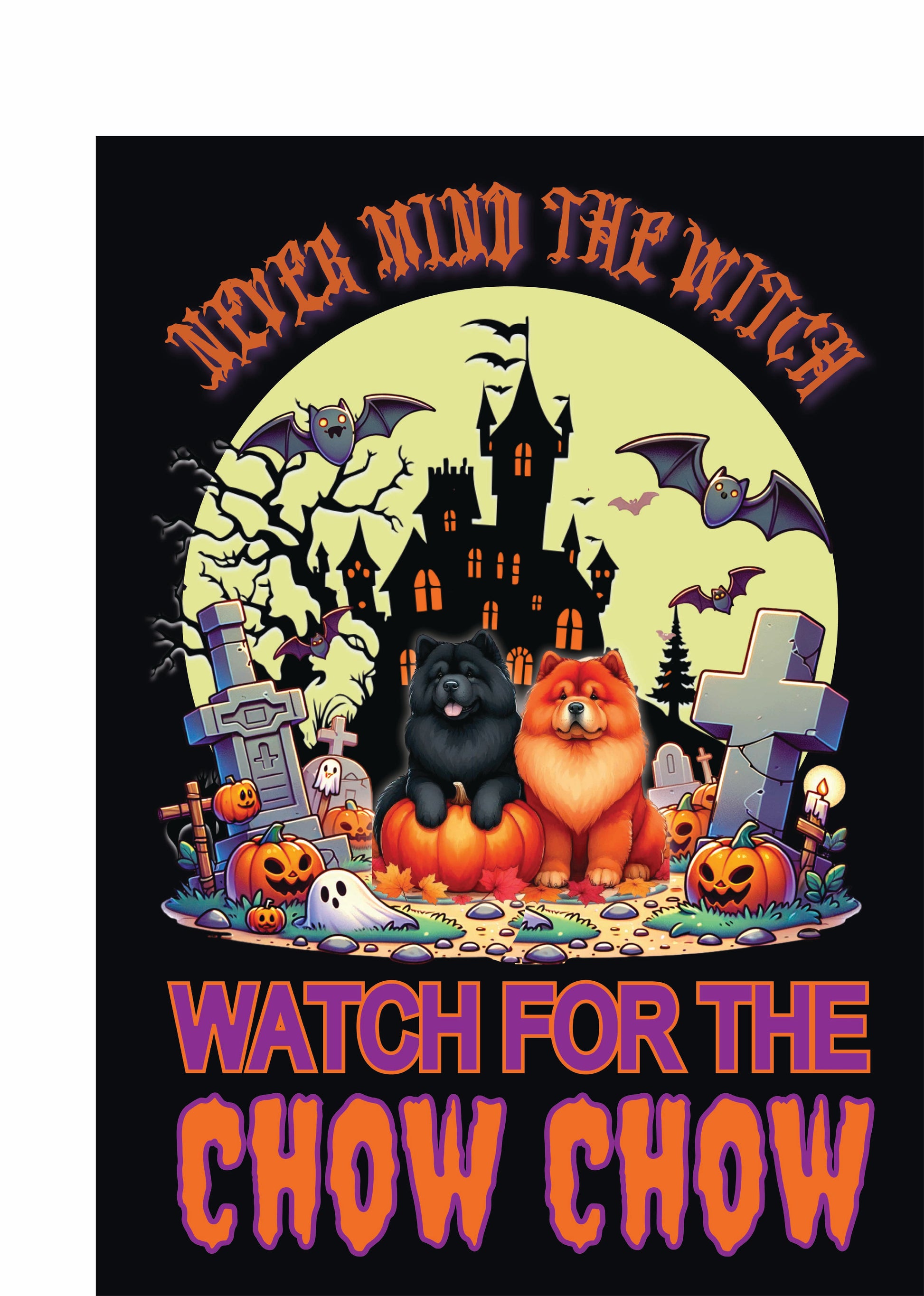 Halloween Non-Sporting Breed Garden Flags - WagALotBowWow