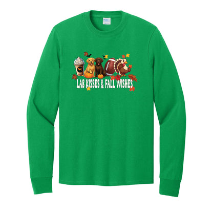 Lab Fall Wishes Port & Co™ PC54LS Long Sleeve Core Cotton Tee