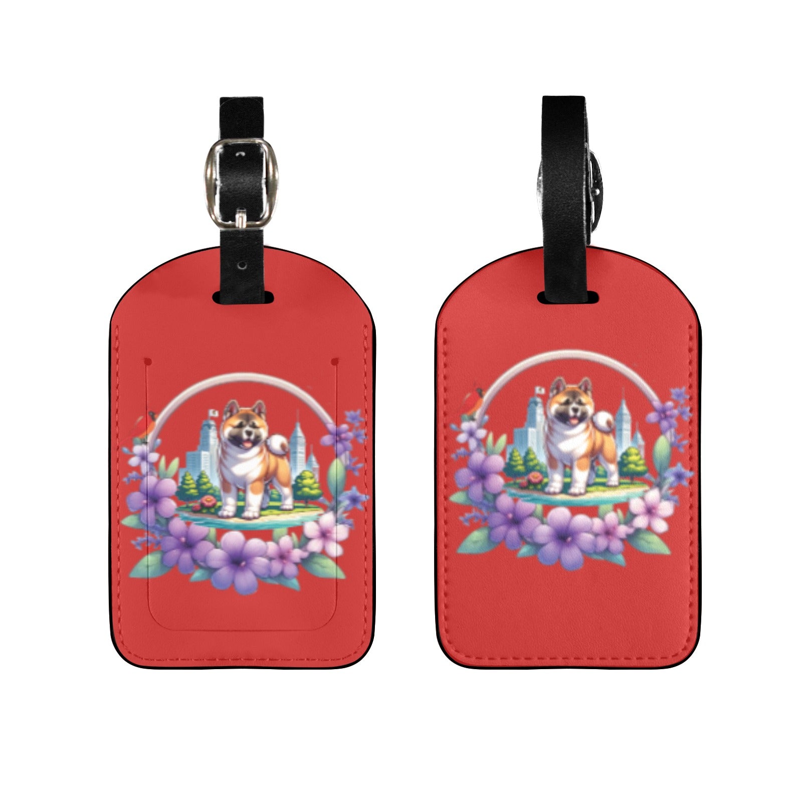 IL Akita Luggage Tag - WagALotBowWow