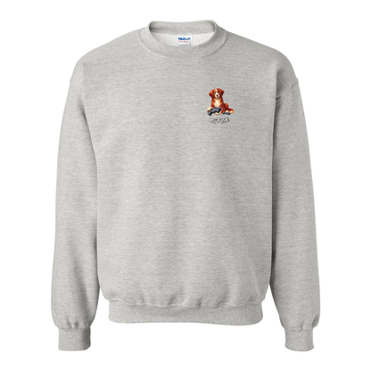 River Maze Scent Heavy Blend Crewneck Sweatshirt - WagALotBowWow