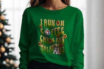 Coffee Chaos & Malamutes Sweatshirt - WagALotBowWow