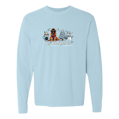 Leonberger Tis The Season Winter Long Sleeve T-Shirt - WagALotBowWow