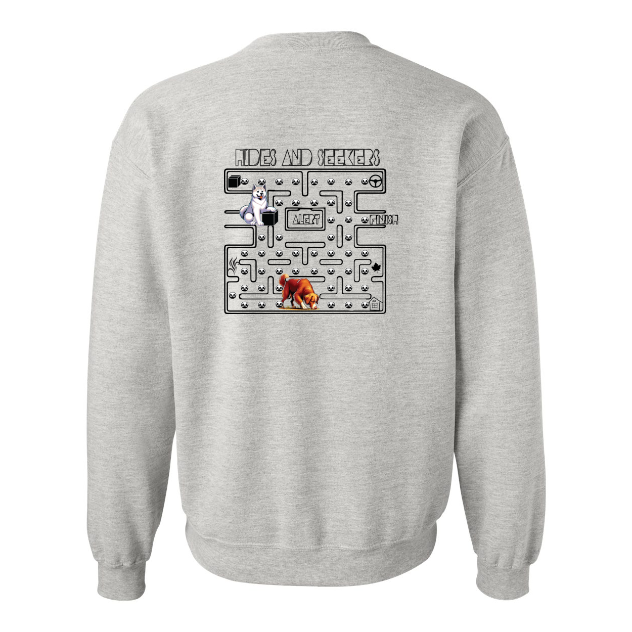 River Maze Scent Heavy Blend Crewneck Sweatshirt - WagALotBowWow