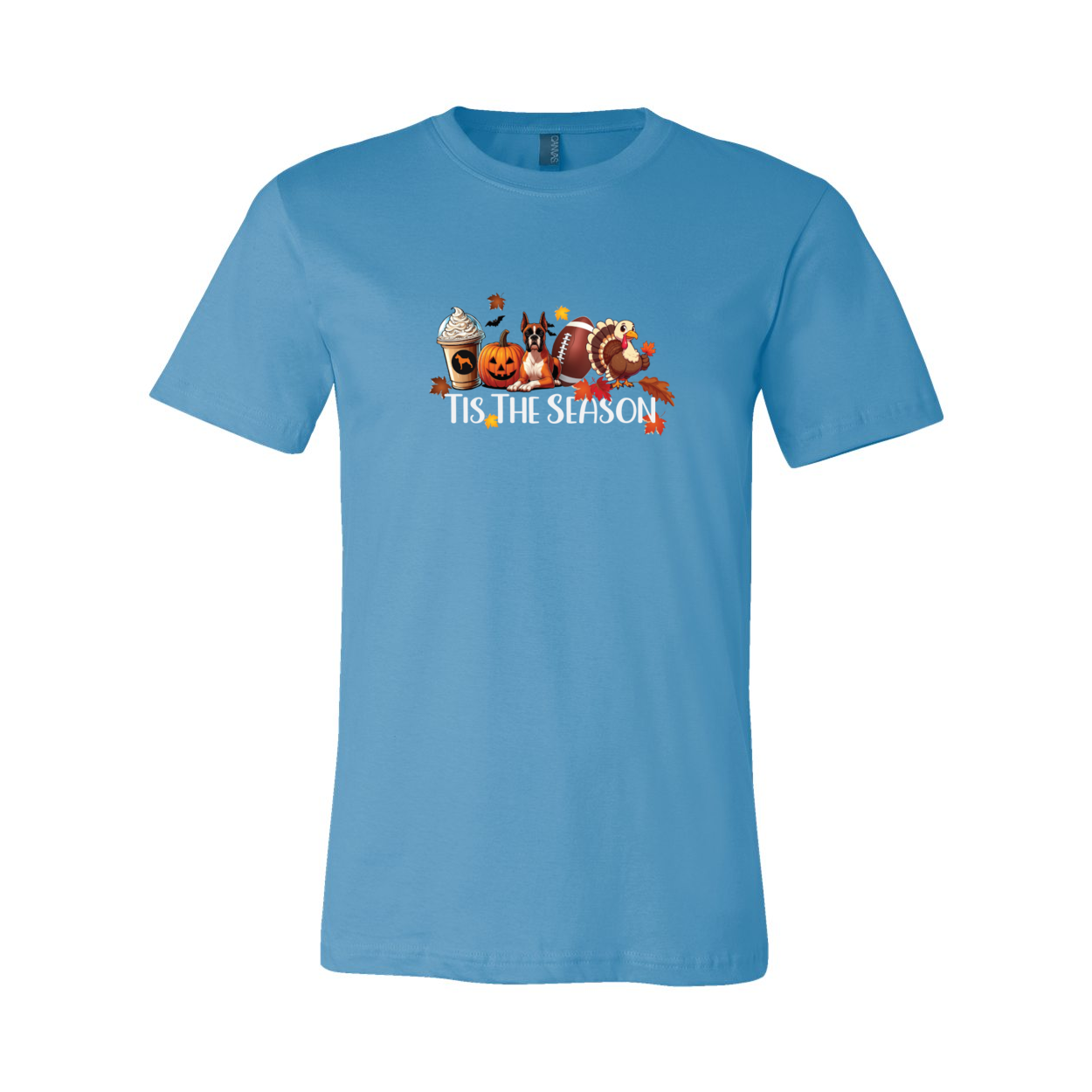 Boxer Tis The Season Turkey Unisex Short Sleeve Jersey Tee - WagALotBowWow