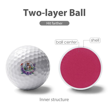 Golf Ball (Two Side Print) Golf - WagALotBowWow