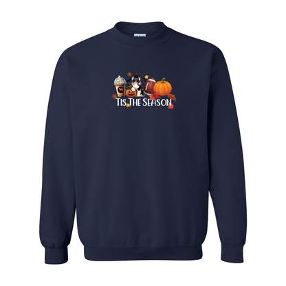 Akita Tis The Season Pumpkin Gildan Sweatshirt - WagALotBowWow