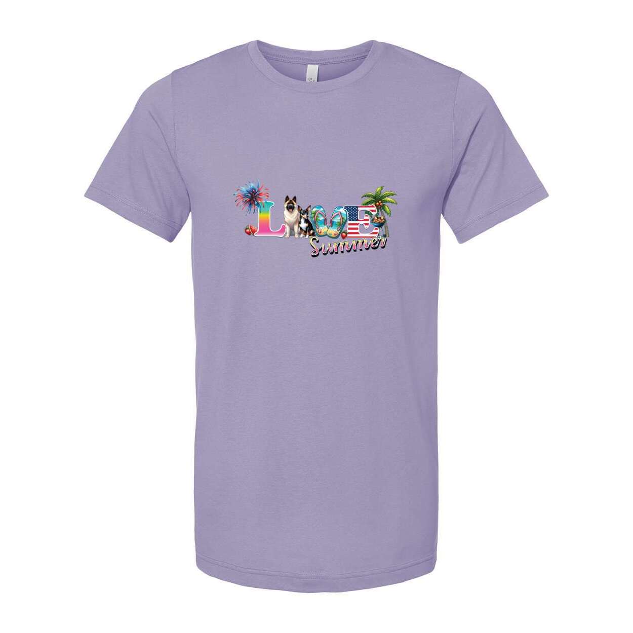 Summer Akita Rat T Unisex Short Sleeve Jersey Tee - WagALotBowWow