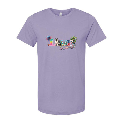 Summer Akita Rat T Unisex Short Sleeve Jersey Tee - WagALotBowWow