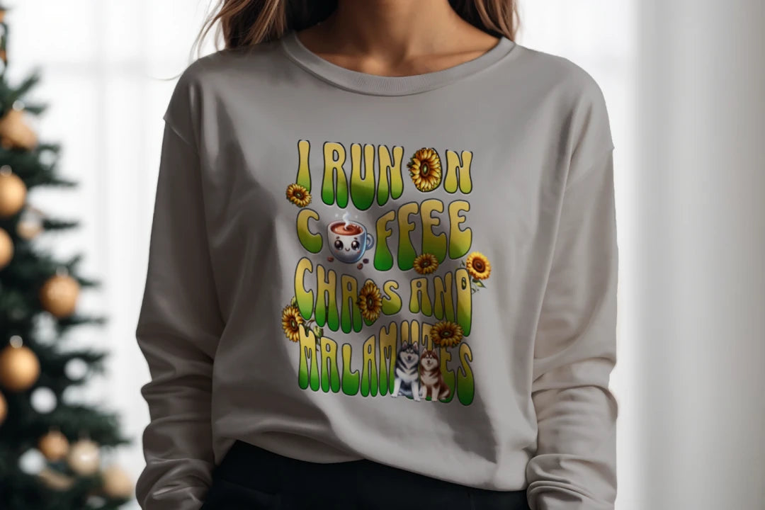 Coffee Chaos & Malamutes Sweatshirt - WagALotBowWow