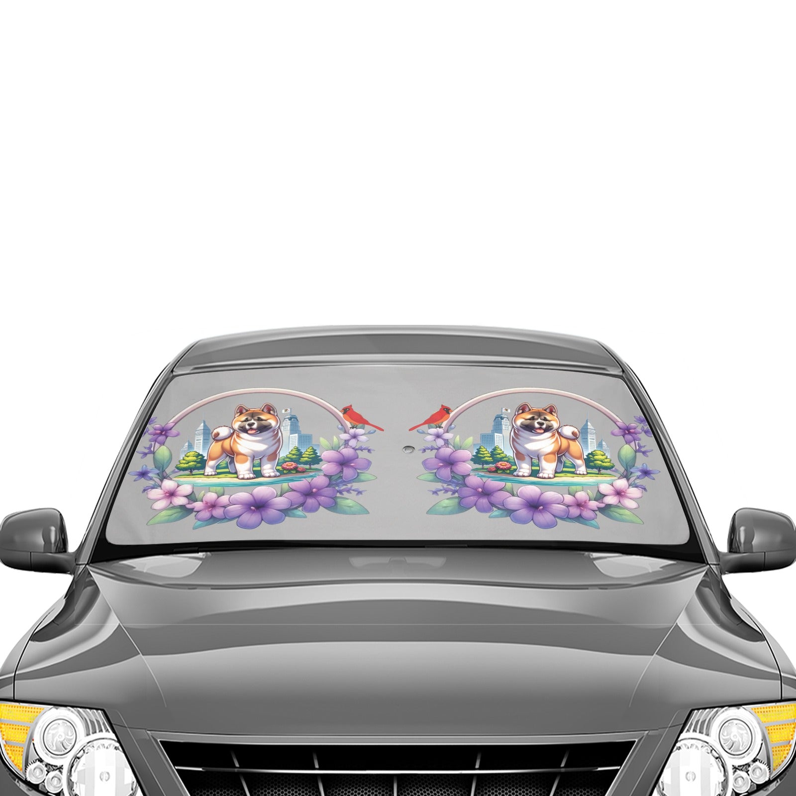 IL Akita Car Shade Windshield Umbrella - WagALotBowWow