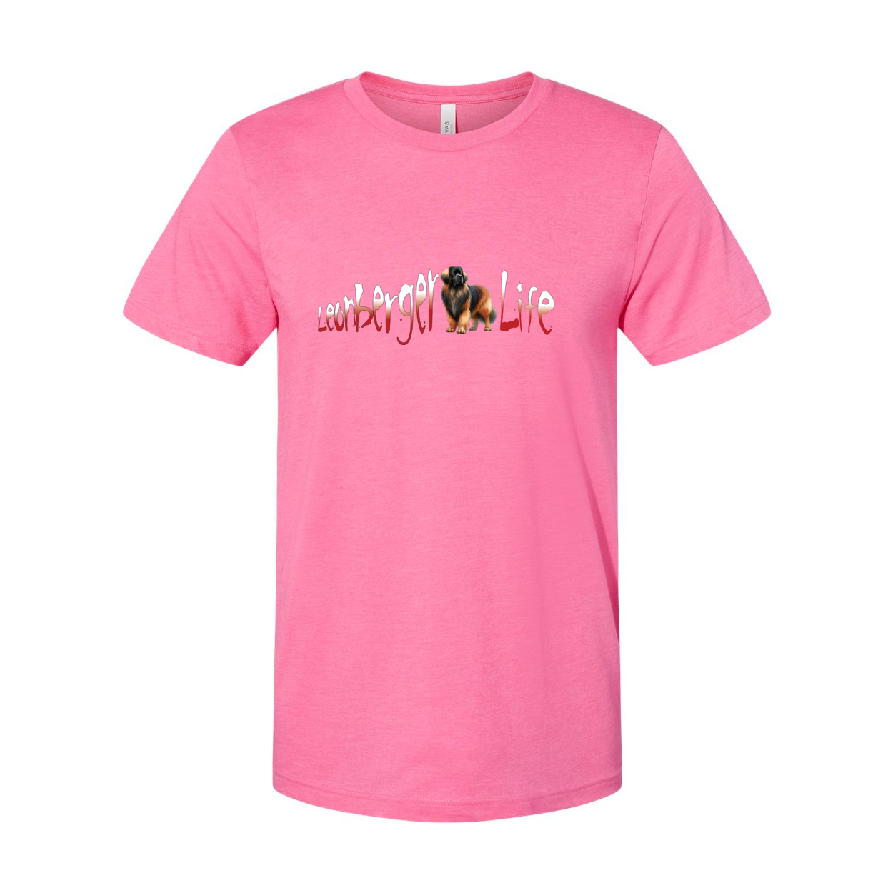 Leonberger Life Red/White Unisex SS Jersey Tee - WagALotBowWow