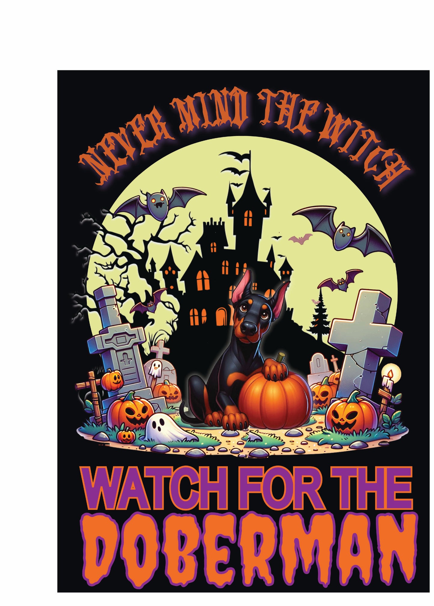 Halloween Working Dog Breeds Garden Flag - WagALotBowWow