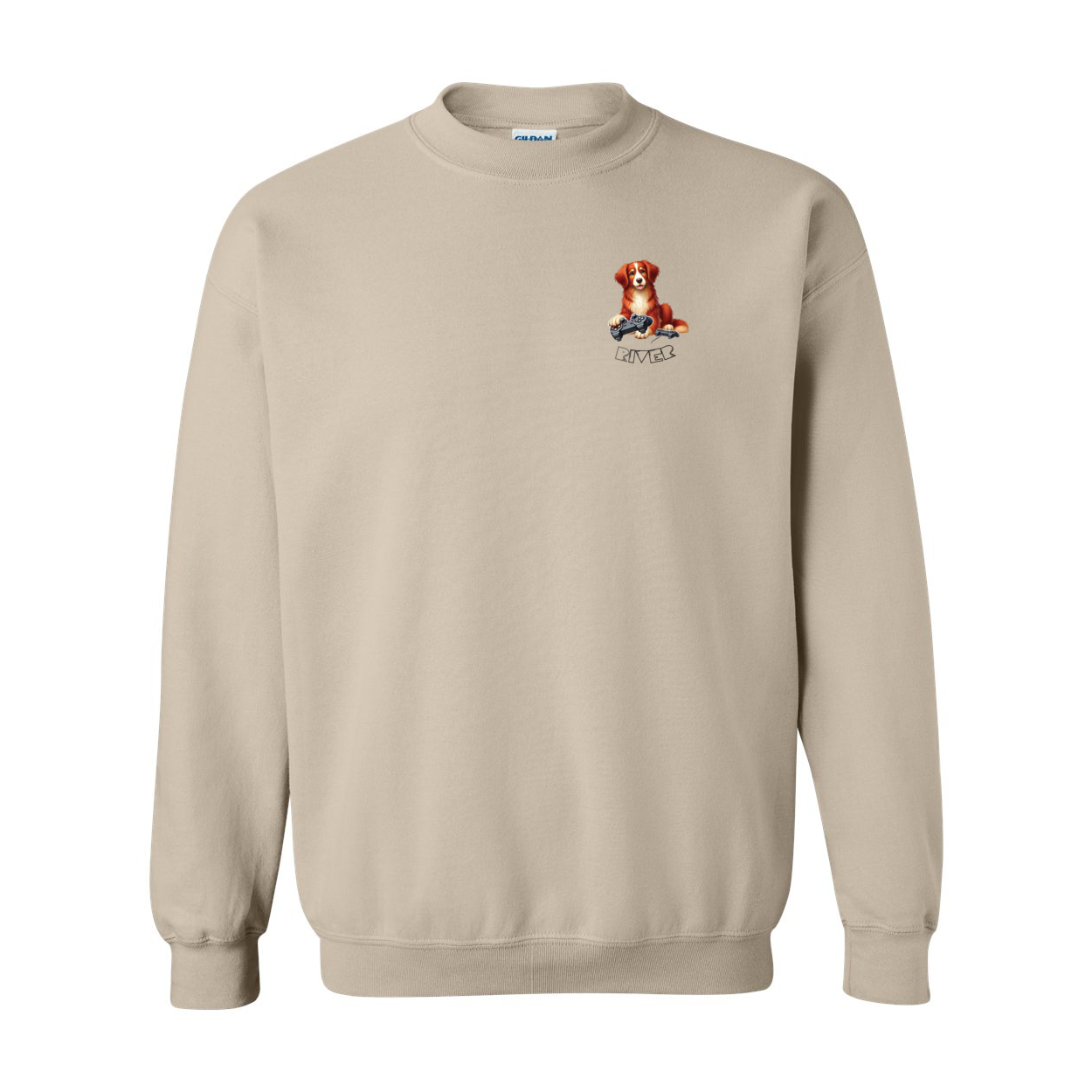 River Maze Scent Heavy Blend Crewneck Sweatshirt - WagALotBowWow