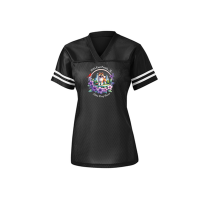 IL Akita Sport-Tek Ladies Front Only - WagALotBowWow
