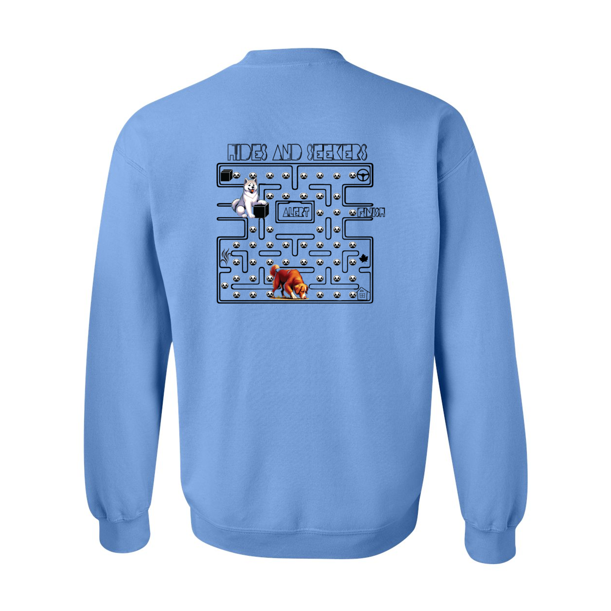 River Maze Scent Heavy Blend Crewneck Sweatshirt - WagALotBowWow