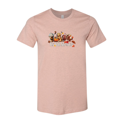 Golden Tis The Season Fall Unisex Short Sleeve Jersey Tee - WagALotBowWow