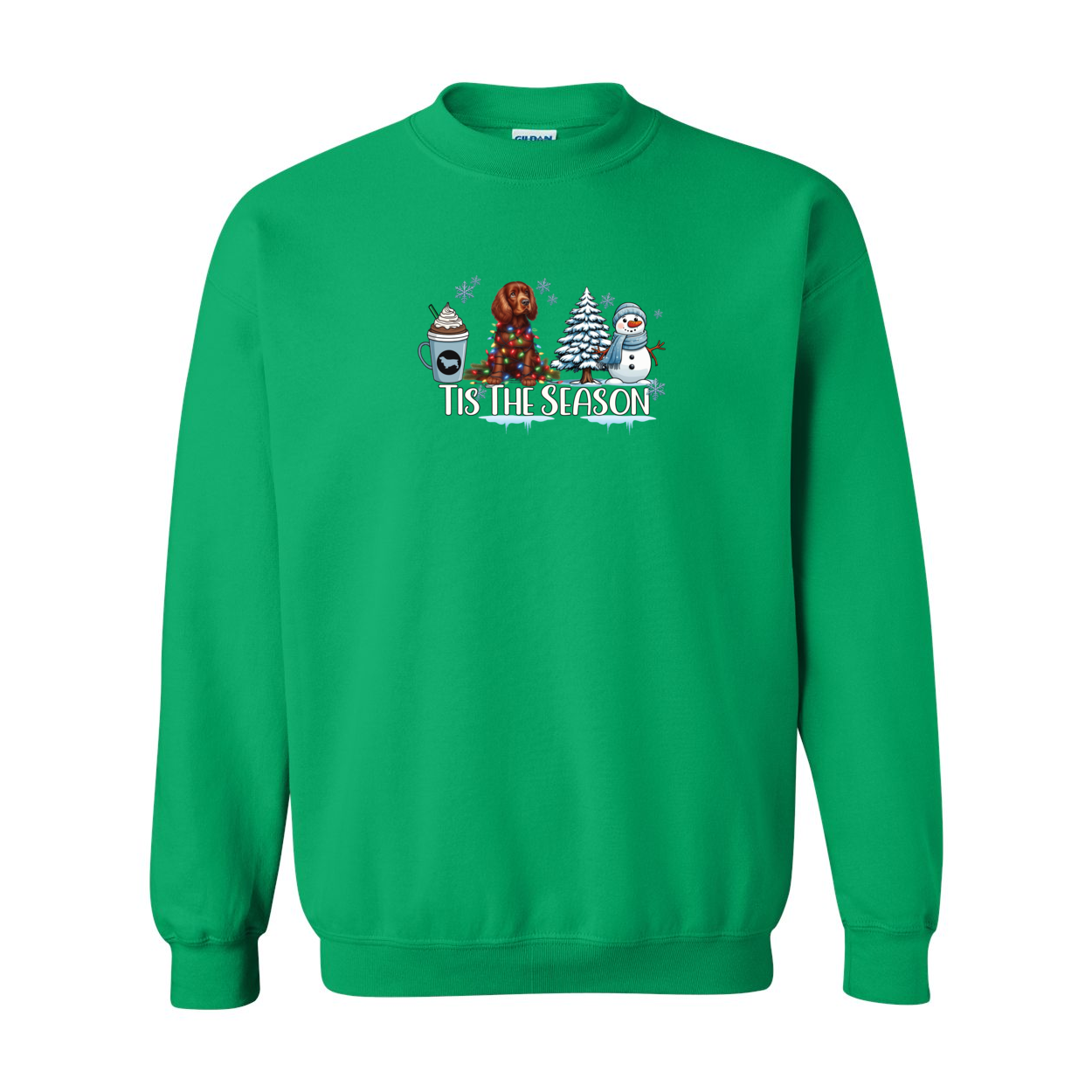 Sussex Tis The Season Winter Heavy Blend Crewneck Sweatshirt - WagALotBowWow