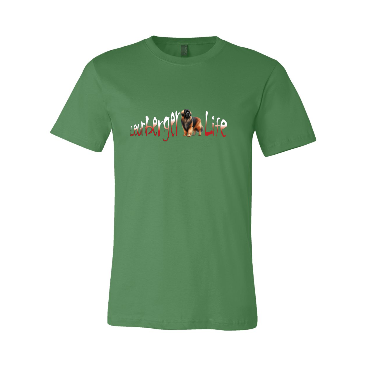 Leonberger Life Red/White Unisex SS Jersey Tee - WagALotBowWow