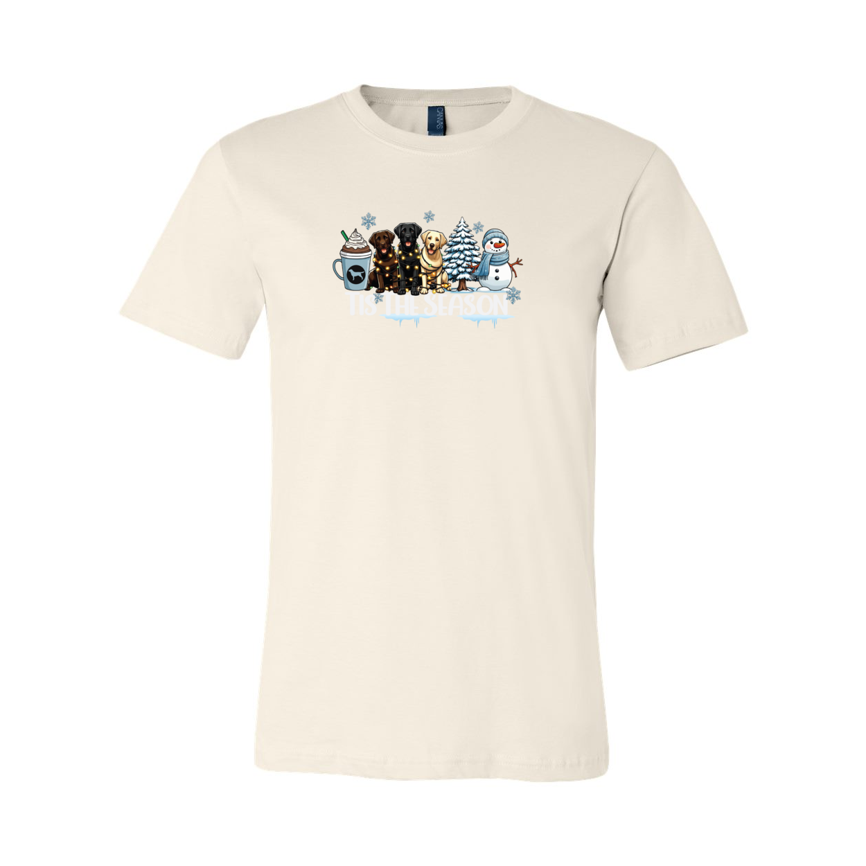Labrador Tis The Season Winter Unisex Short Sleeve Jersey Tee - WagALotBowWow