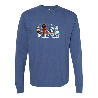 Leonberger Tis The Season Winter Long Sleeve T-Shirt - WagALotBowWow