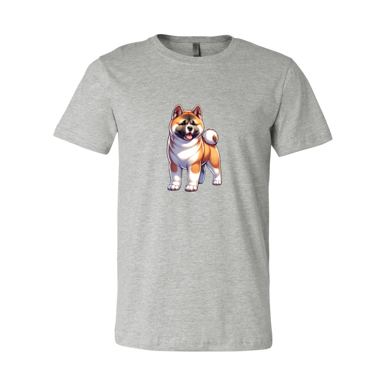 Akita Fawn Cartoon Front Unisex Short Sleeve Jersey Tee - WagALotBowWow