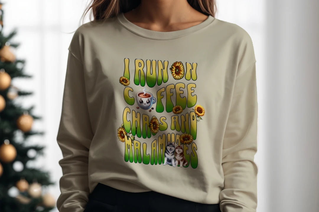 Coffee Chaos & Malamutes Sweatshirt - WagALotBowWow