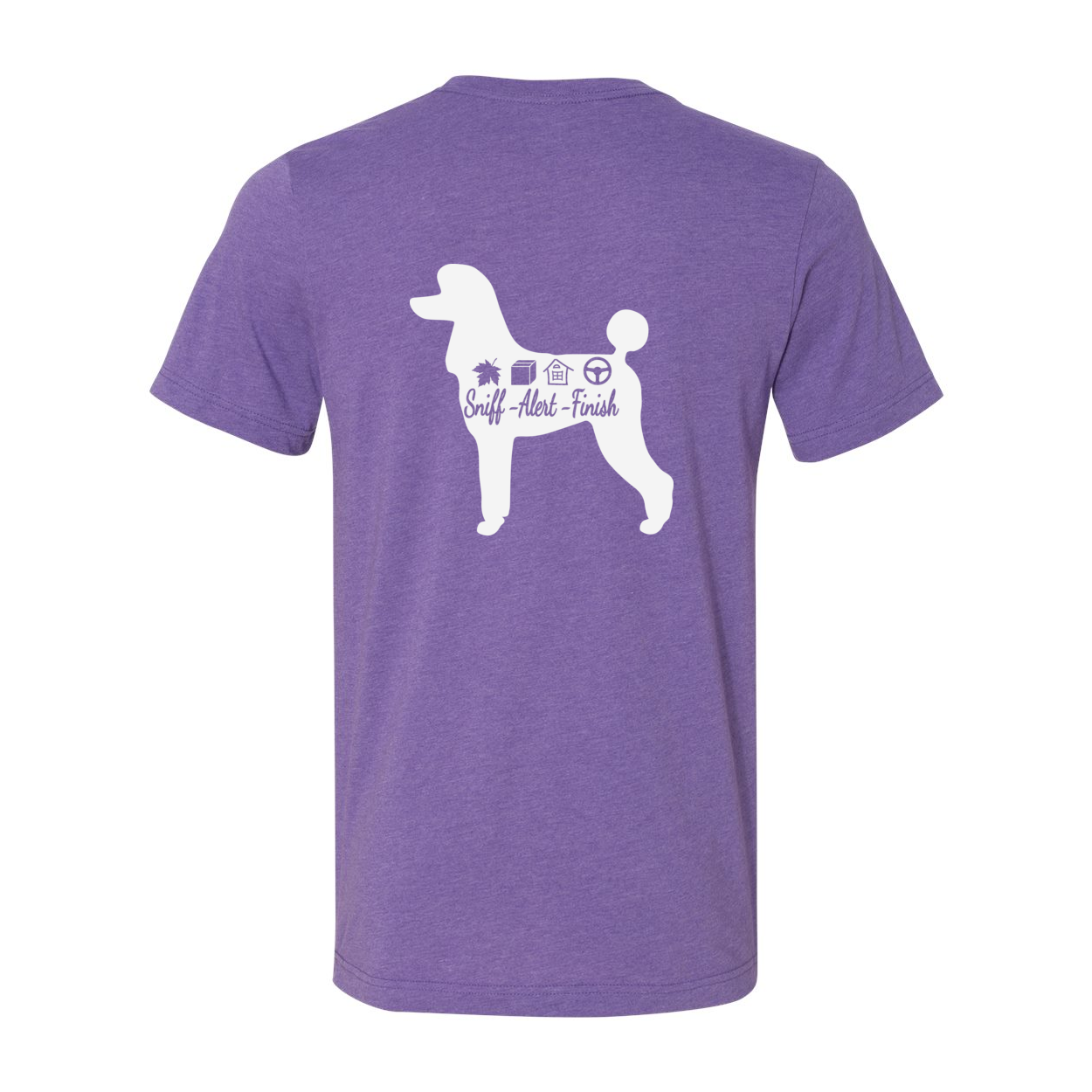 Scent Poodle 2 F/B Unisex Short Sleeve Jersey Tee - WagALotBowWow