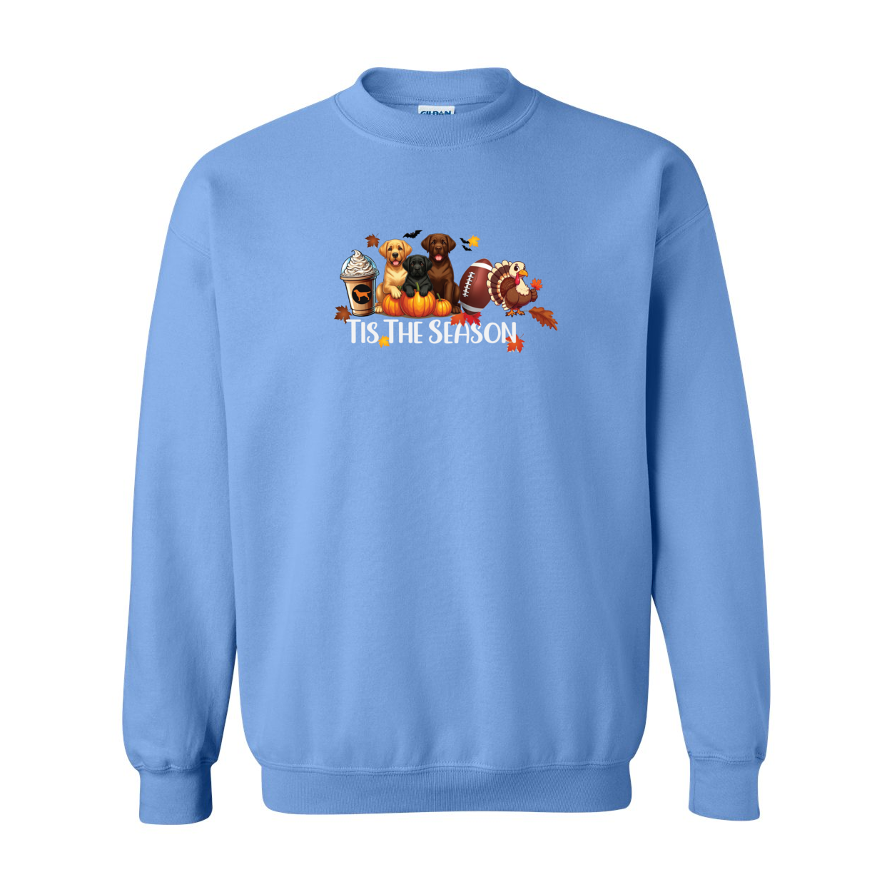 Labrador Tis The Season Fall Heavy Blend Crewneck Sweatshirt - WagALotBowWow
