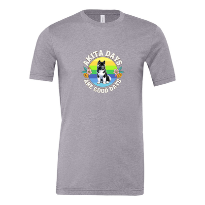 Akita Days Are Good Days SS T-Shirt - WagALotBowWow