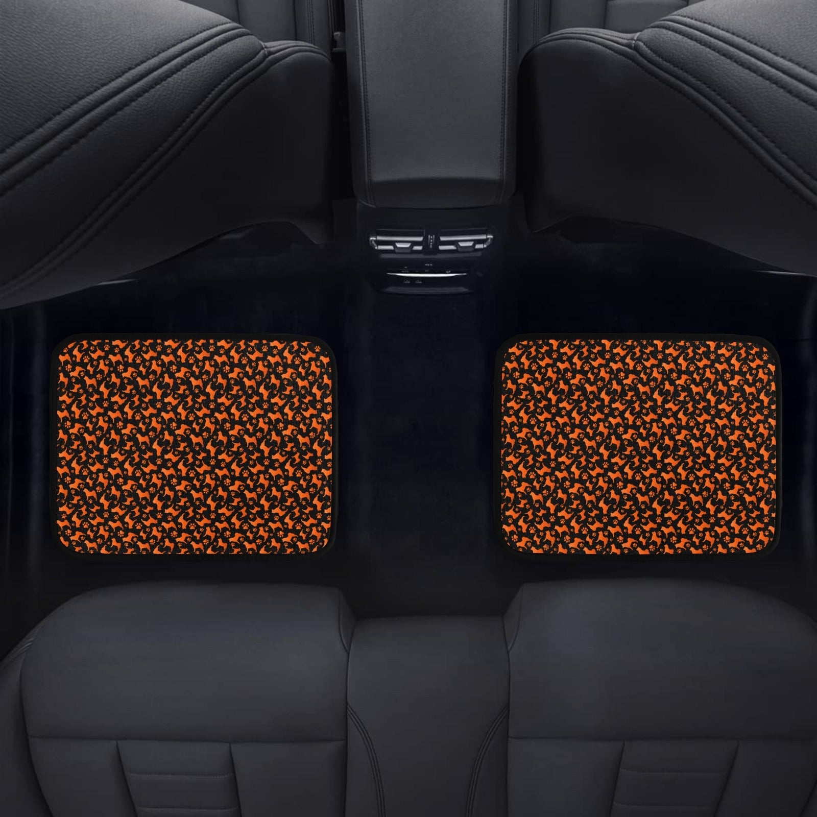 Custom Back Seat Car Mats (2pcs) - WagALotBowWow