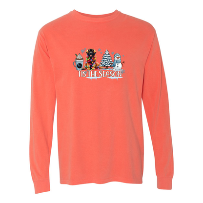 Leonberger Tis The Season Winter Long Sleeve T-Shirt - WagALotBowWow