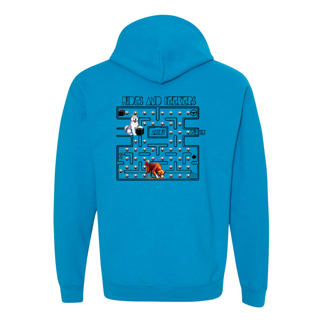 River Maze Scent Heavy Blend Hooded Sweatshirt - WagALotBowWow