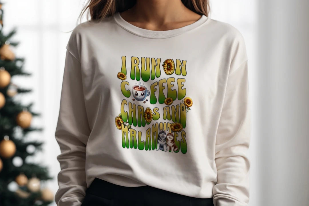 Coffee Chaos & Malamutes Sweatshirt - WagALotBowWow