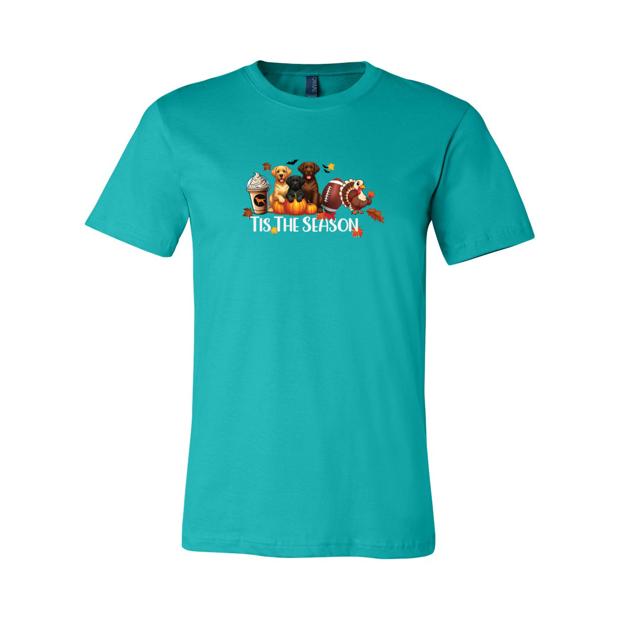 Labrador Tis The Season Fall Unisex Short Sleeve Jersey Tee - WagALotBowWow