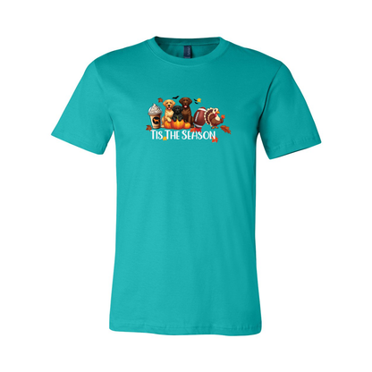 Labrador Tis The Season Fall Unisex Short Sleeve Jersey Tee - WagALotBowWow