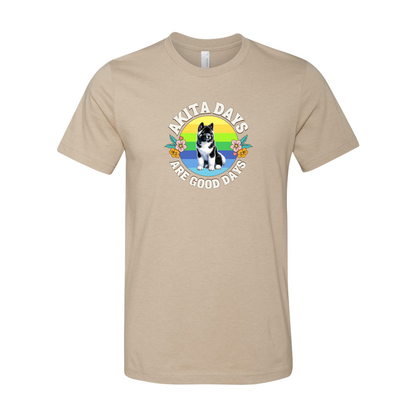 Akita Days Are Good Days SS T-Shirt - WagALotBowWow